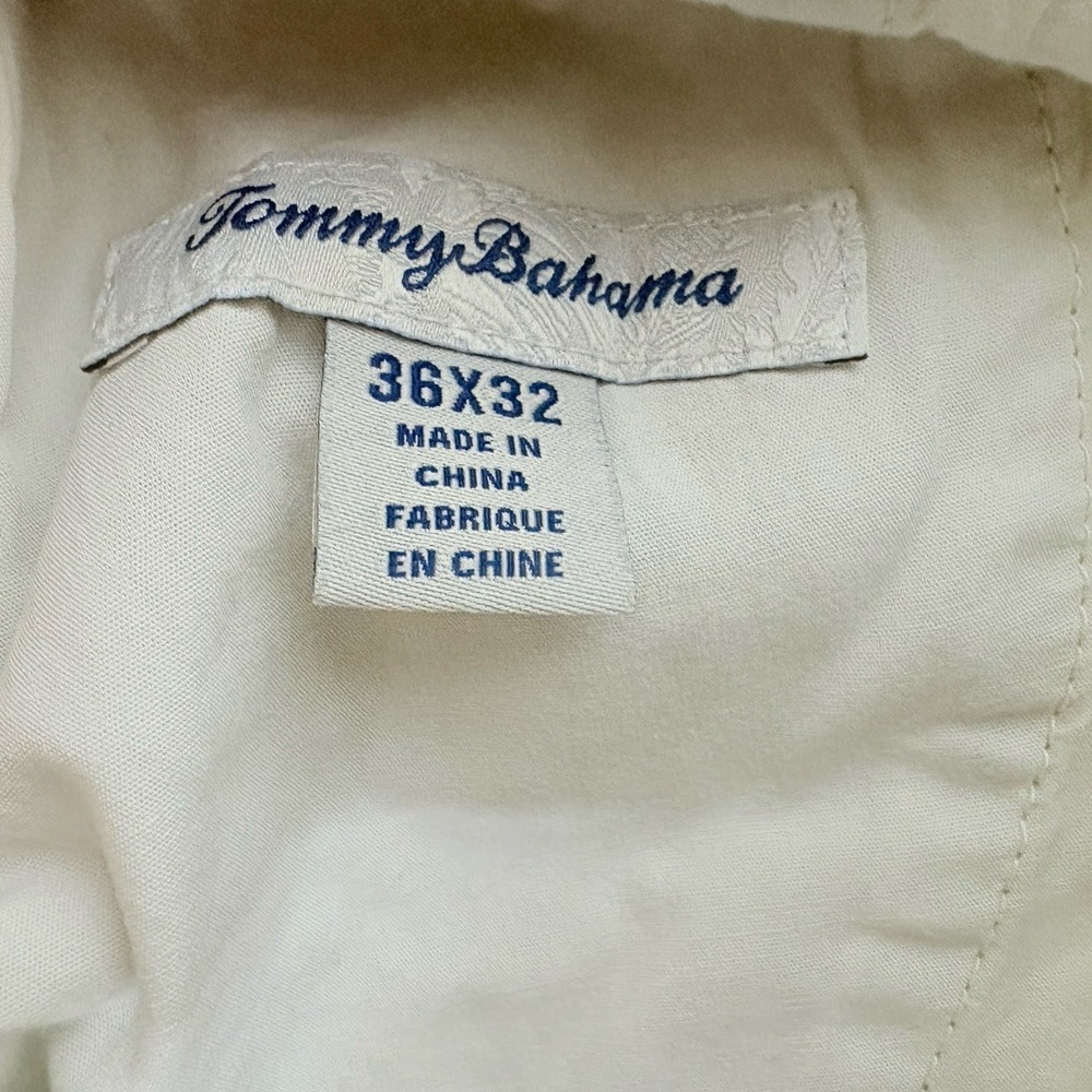 Tommy Bahama Pants Mens 36 X 32 Tan Khaki Chino Cotton Stretch Straight Leg - Picture 7 of 8
